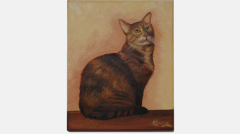 Oil Painting of Cat